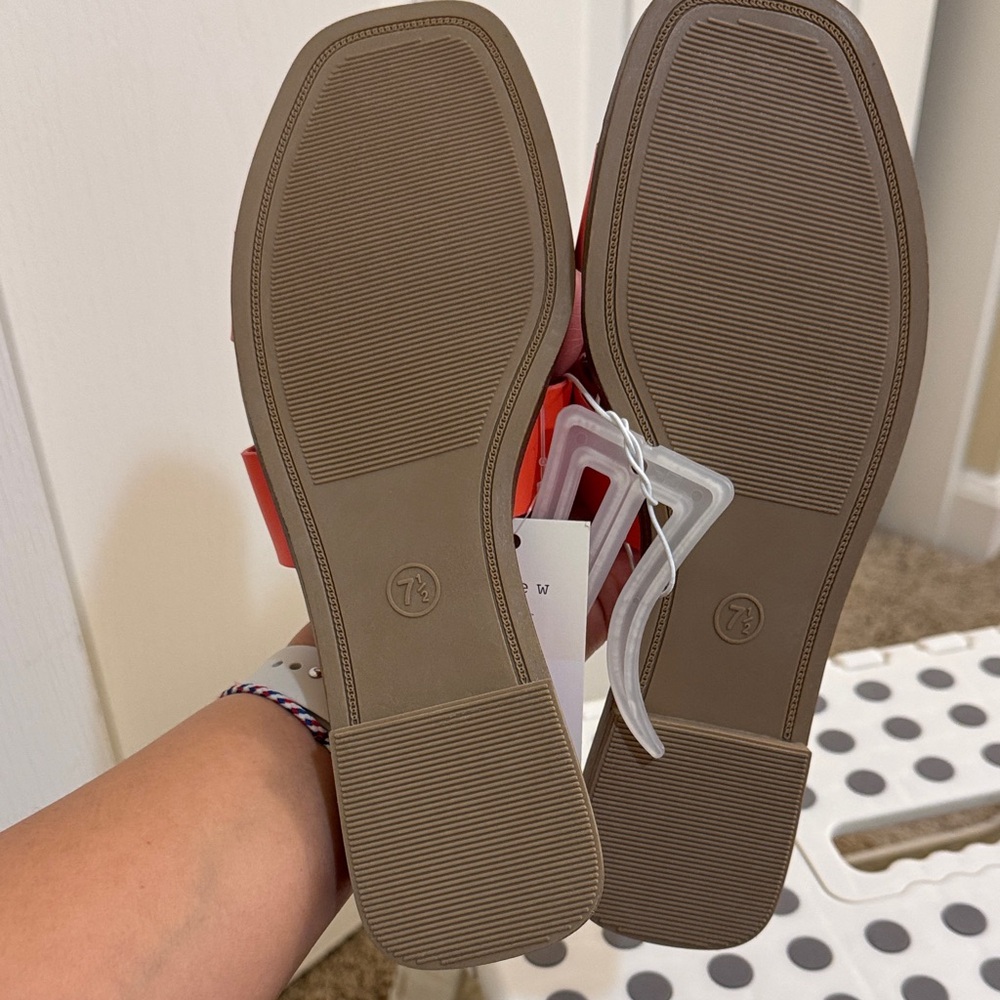 a new day Bright Orange Slide Sandals - Picture 2 of 4